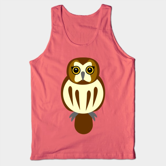 Saw-Whet Owl Tank Top by lybcomic